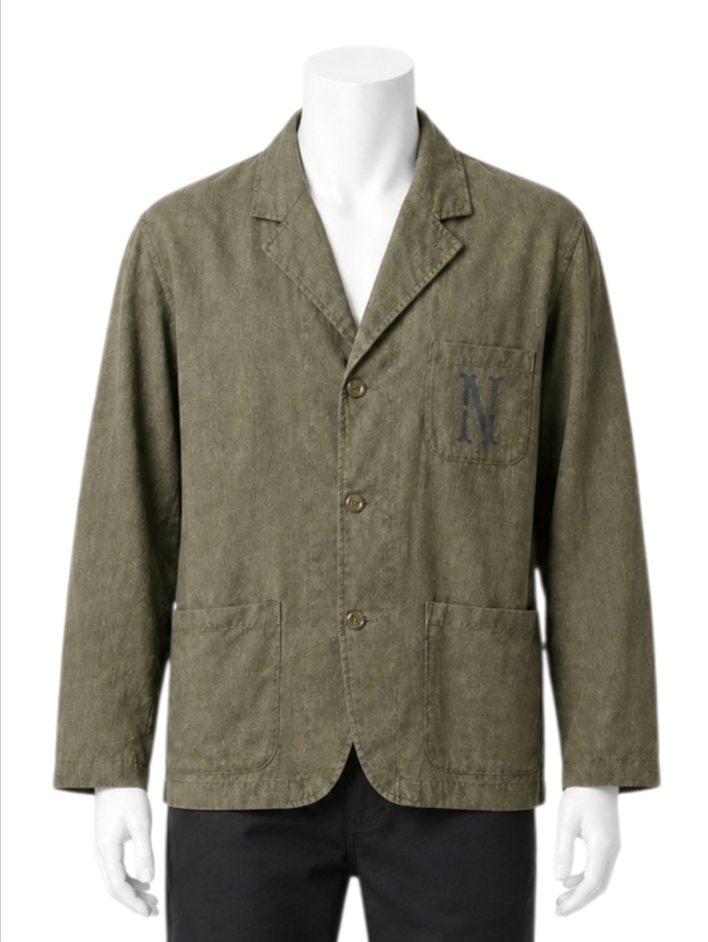 NEIGHBORHOOD | Olive Linen Blend Chore Jacket Men’s M Made in Japan